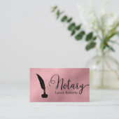 Moderne Roos Gold Loan Signing Agent Visitekaartje (Staand voorkant)