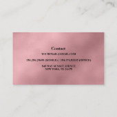 Moderne Roos Gold Loan Signing Agent Visitekaartje (Achterkant)