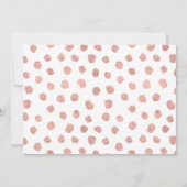 Moderne Roos Gold Love Save the Date Photo Card (Achterkant)