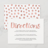 Moderne Roos Gold Love Wedding Kaart (Voorkant / Achterkant)