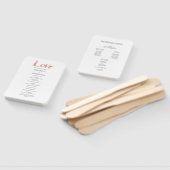 Moderne Roos Gold Love Wedding Program Fan Handwaaier (Niet-gemonteerd)