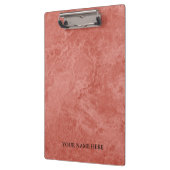 Moderne Roos Gold Marble Designer - Aangepast Klembord (Links)