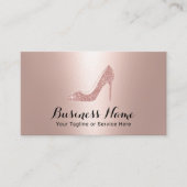 Moderne Roos Gold Mode op hoog niveau Boutique Visitekaartje (Voorkant)