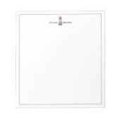 Moderne Roos Gold Pineapple Aangepast Notitieblok (Voorkant)