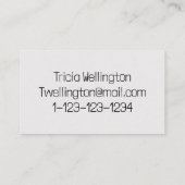 Moderne Roos Gold Ribbon Visitekaartje (Achterkant)