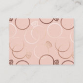 Moderne Roos Gold Rings Wedding Online QR Code RSV Informatiekaartje (Achterkant)