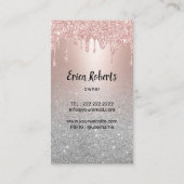 Moderne Roos Gold-schijven voor schoonmaken en ond Visitekaartje (Achterkant)