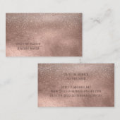 Moderne Roos Gold Shimmer Glitter Abstract Visitekaartje (Voorkant / Achterkant)
