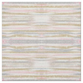 Moderne Roos Gold Silver Glitter Strokes Stripes Stof (Swatch)