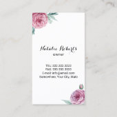 Moderne Roos Gold Spray Bottle Cleaning Visitekaartje (Achterkant)