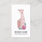 Moderne Roos Gold Spray Bottle Cleaning Visitekaartje (Voorkant)