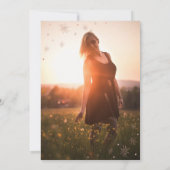 Moderne Roos Gold Surprise foto Birthday Party Kaart (Achterkant)