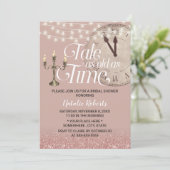 Moderne Roos Gold Tale als oud Vrijgezellenfeest v Kaart (Staand voorkant)