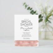 Moderne Roos Gold Vrijgezellenfeest Kaart (Staand voorkant)