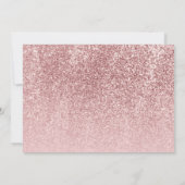 Moderne Roos Gold Wine & Flowers Vrijgezellenfeest Kaart (Achterkant)