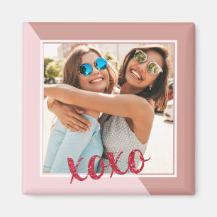 Moderne Roos Gold XOXO Galentine Dag Bestie Magneet