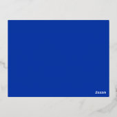 Moderne Roos gouden Kaart marineblauw repetitie (Achterkant)