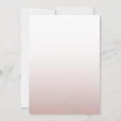 Moderne Roos gouden kalligrafie De bruiloft van Kaart (Achterkant)