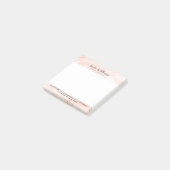 Moderne Roos-gouden marmertruien Post-it® Notes (Schuin)