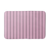 Moderne Roos Roze en Mauve Striped Badmat (Voorkant)