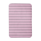 Moderne Roos Roze en Mauve Striped Badmat (Voorkant Verticaal)