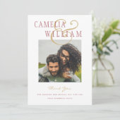 Moderne Roos roze goud dankzij PHOTO Invi Kaart (Staand voorkant)