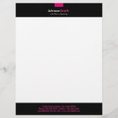 Moderne Roos roze kleuren persoonlijke artikelen Custom Briefhoofd (Voorkant)