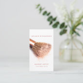 Moderne Roos roze penseelvormer artiest Visitekaartje (Staand voorkant)