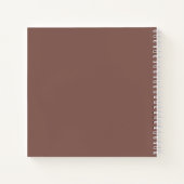 Moderne Roos Taupe Guest Book op Photo Arch Weddin Notitieboek (Achterkant)