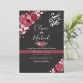 Moderne roos van Bourgogne ruby Kaart (Staand voorkant)