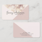 Moderne Roos voor kleurenblok Visitekaartje (Voorkant / Achterkant)