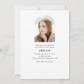 Moderne Roos voor kunstfoto's en gouden Afstuderen Kaart (Achterkant)