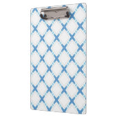 Moderne roosterblauwe witte klas klembord (Links)