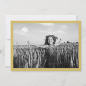 Moderne Rosary First Heilige Communie Foto Religio Kaart (Achterkant)