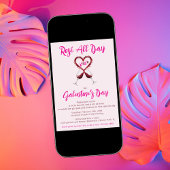 Moderne rosé De hele dag door Galentine's Valentij Kaart