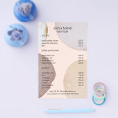 Moderne Rosegold Glitter Flyer (Enkel)