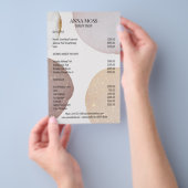 Moderne Rosegold Glitter Flyer (Hand)