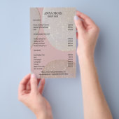 Moderne Rosegold Glitter Flyer (Hand)