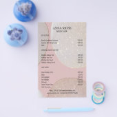 Moderne Rosegold Glitter Flyer (Enkel)