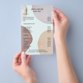 Moderne Rosegold Glitter Flyer (Hand)