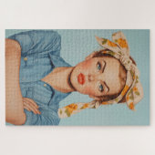 Moderne Rosie Portret Legpuzzel (Horizontaal)