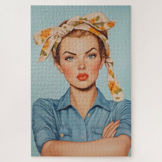 Moderne Rosie Portret Legpuzzel (Verticaal)