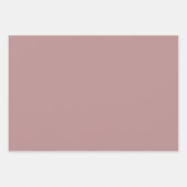 Moderne Rosy Brown Solid kleur Inpakpapier Vel (Voorkant 2)