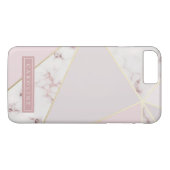 Moderne Rosy Gold Marble-telefoontas Case-Mate iPhone Case (Achterkant (Horizontaal))