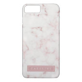 Moderne Rosy Gold Marble-telefoontas Case-Mate iPhone Case (Achterkant)