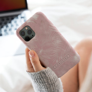 Moderne rosy Gold Palms Marble-telefoontas Case-Mate iPhone Case