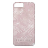 Moderne rosy Gold Palms Marble-telefoontas Case-Mate iPhone Case (Achterkant)