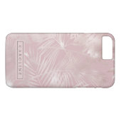 Moderne rosy Gold Palms Marble-telefoontas Case-Mate iPhone Case (Achterkant (Horizontaal))