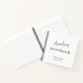 Moderne rotsconservatieve minalistische handbedien notitieboek (Binnen)