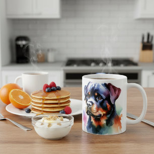 Moderne Rottweiler Koffiemok